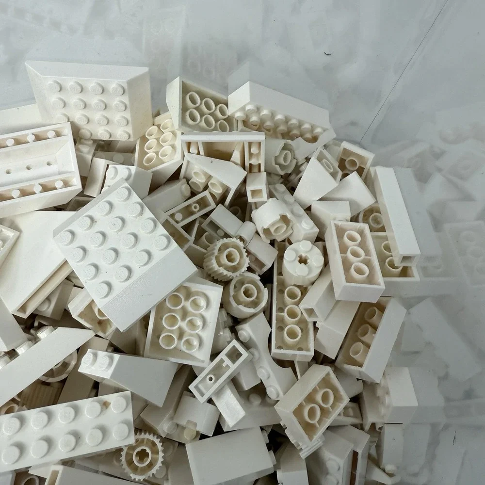 LEGO White Bricks Bulk Lot –2‎ Lb 0.4oz Bag Sorted by Color